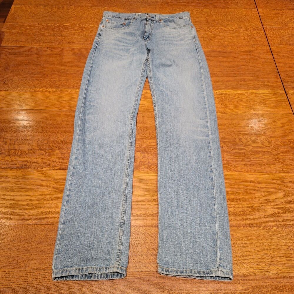 Levis 505  Jeans Mens 31x34 Blue Denim Regular Fit Straight Leg Cotton NWT